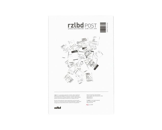 Front of RZLBD Post Vol. 8 No. 1 Japanese Fold Pamphlet