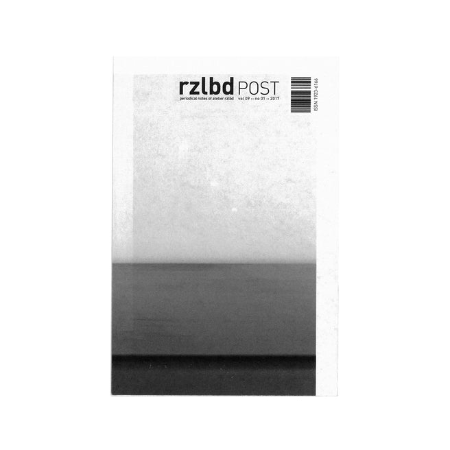Front of RZLBD Post Vol. 9 No. 1 Folded pocket and Pamphlet